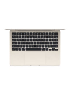 أبل New 2024 MacBook Air MC8J4 13-inch Display, Apple M3 Chip 8-Core CPU 8-Core GPU Processor/16GB RAM/256GB SSD/Intel UHD Graphics English/Arabic Starlight  - Image 5