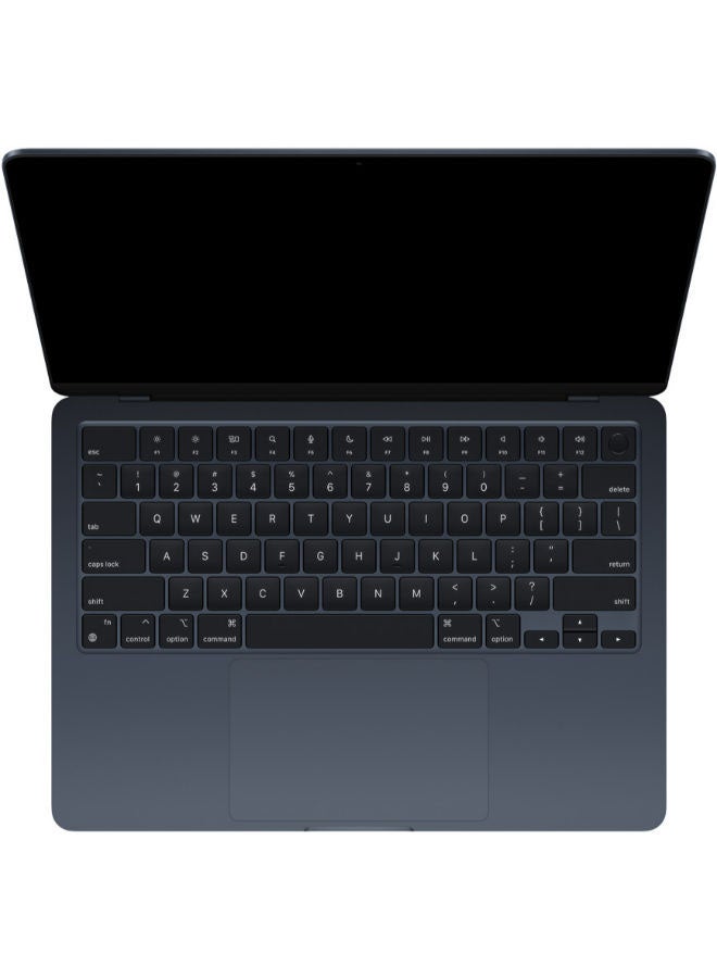 Apple - MacBook Air MC7X4 13.6-Inch Display : Apple M2 chip with 8-core CPU and 8-core GPU, 16GB RAM/256GB SSD English/Arabic Midnight - Image 1