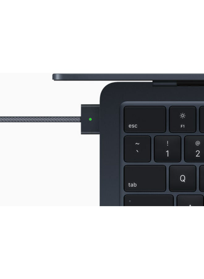Apple - MacBook Air MC7X4 13.6-Inch Display : Apple M2 chip with 8-core CPU and 8-core GPU, 16GB RAM/256GB SSD English/Arabic Midnight - Image 1