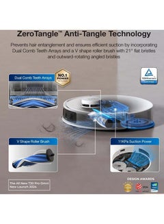 إيكوفاكس المكنسة الكهربائية الروبوتية  DEEBOT T30 PRO Omni 1000 W DDX14، باللون الأبيض. 1000 W DDX14  - Image 3