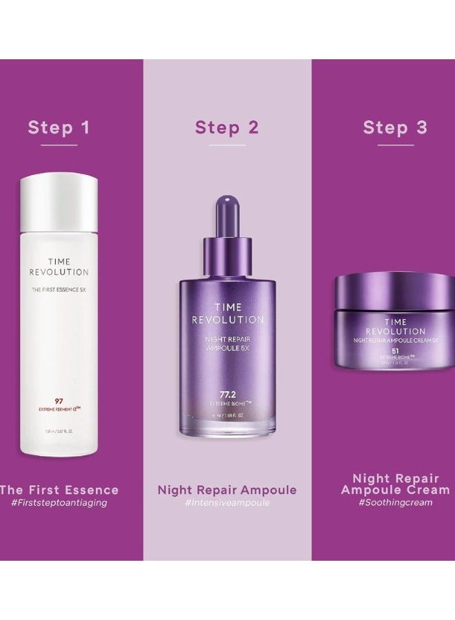 Missha - Time Revolution Night Repair Ampoule 5 x 50ml - Image 1