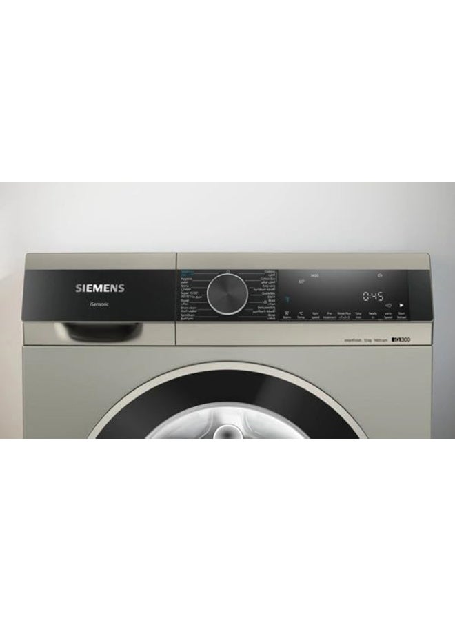 SIEMENS iQ300 10Kg Front Load Fully Automatic Washing Machine, 1400 RPM, German Engineering WG54A20XGC Silver  - Image 3