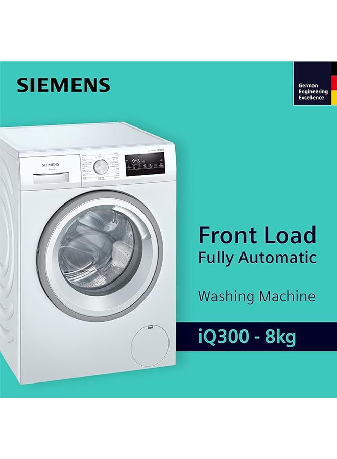 SIEMENS iQ300 8Kg Front Load, Fully Automatic Washing Machine, German Engineering WM14U280GC White  - Image 2