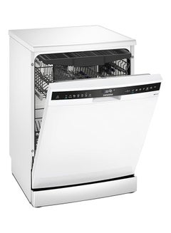 SIEMENS iQ500, 60 cm, Home Connect Freestanding Dishwasher With 14 Place Settings, German Engineered SN25HW76MM White  - Image 1