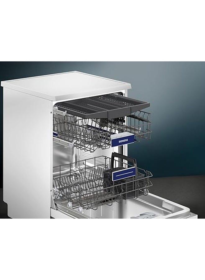 SIEMENS iQ500, 60 cm, Home Connect Freestanding Dishwasher With 14 Place Settings, German Engineered SN25HW76MM White  - Image 3