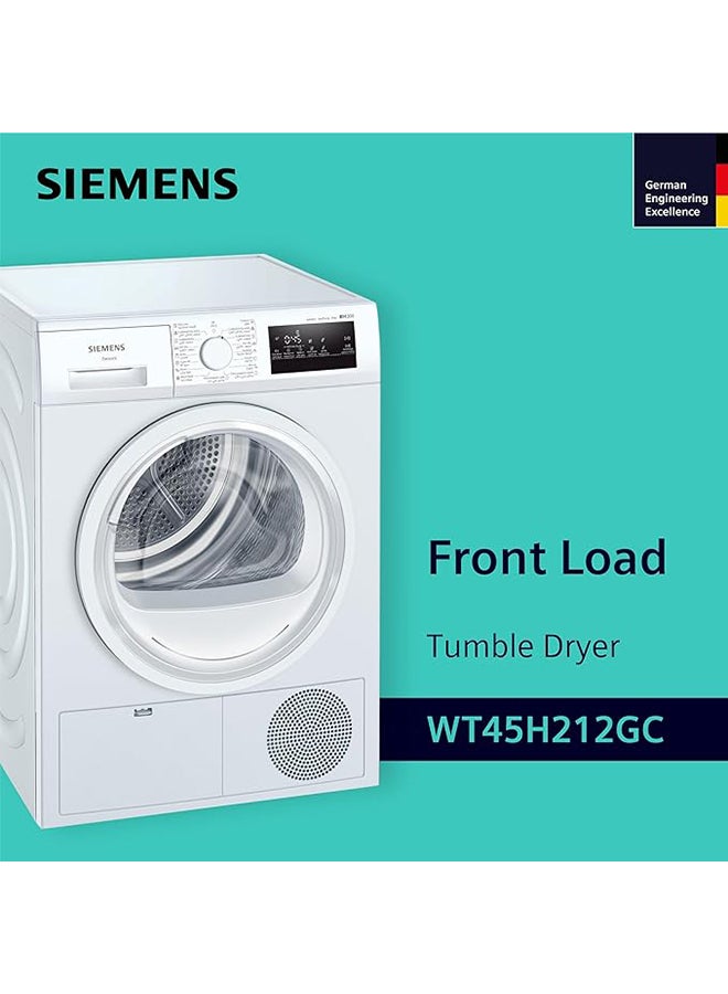 سيمنز IQ300 8 Kg Heatpump Dryer, AutoDry Technology, Outdoor Drying Program, Dryer with EasyClean Filter WT45H212GC White  - Image 3