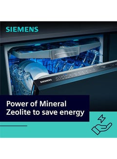 SIEMENS iQ700 60 cm Home Connect Dishwasher, 14 Place Settings, Zeolite Function, Made in Germany SN27ZI86DM Silver  - Image 4