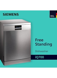 SIEMENS iQ700 60 cm Home Connect Dishwasher, 14 Place Settings, Zeolite Function, Made in Germany SN27ZI86DM Silver  - Image 2