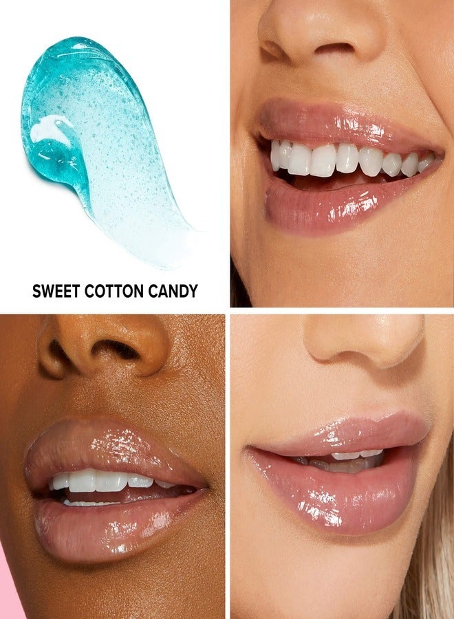 Too Faced - Kissing Jelly Lip Oil Gloss - Juicy Lip Oil Gloss Hybrid,  Sweet Cotton Candy 4.5ml Sweet Cotton Candy - Image 1