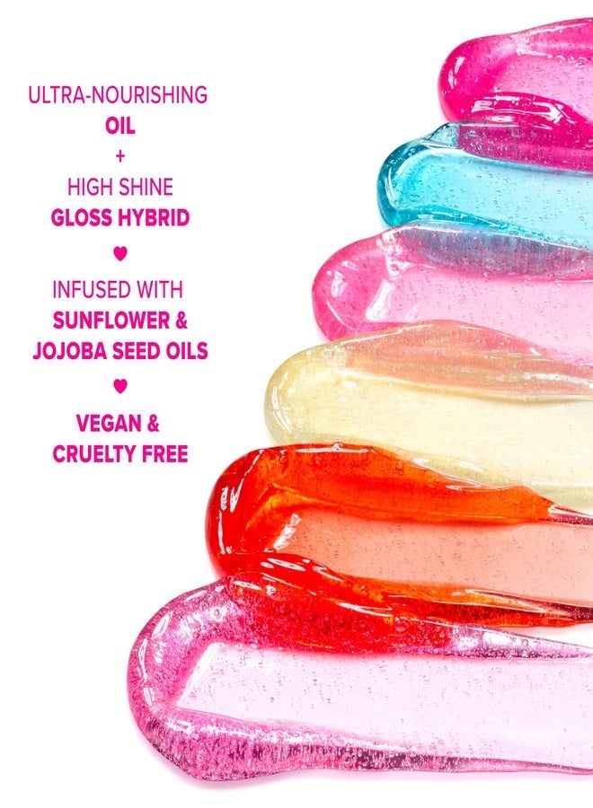 Too Faced - Kissing Jelly Lip Oil Gloss - Juicy Lip Oil Gloss Hybrid,  Sweet Cotton Candy 4.5ml Sweet Cotton Candy - Image 1