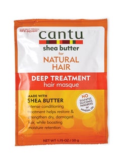 Cantu Shea Butter - Natural Hair Deep Treatment - Hair Masque Orange 50grams  - Image 1