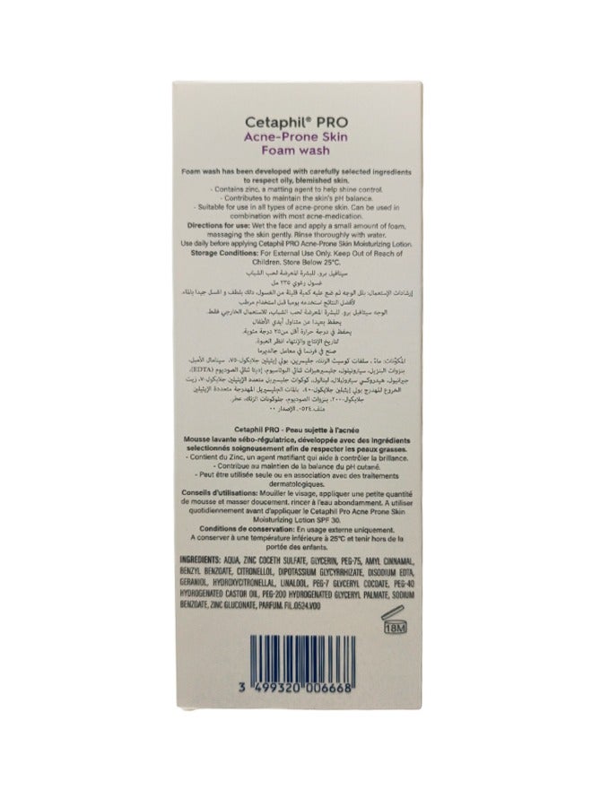 Cetaphil Pro Acne-Prone Skin Foam Wash – Gentle Cleansing for Oily and Blemished Skin 235 MLml  - Image 5