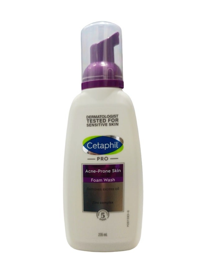 Cetaphil Pro Acne-Prone Skin Foam Wash – Gentle Cleansing for Oily and Blemished Skin 235 MLml  - Image 2