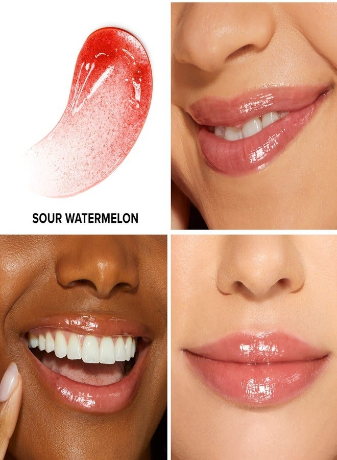 Too Faced - Kissing Jelly Lip Oil Gloss - Juicy Lip Oil Gloss Hybrid, Sour Watermelon 4.5ml Sour Watermelon - Image 1