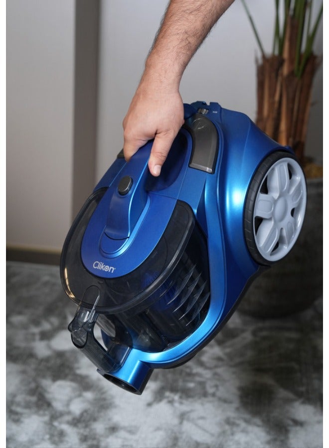 كليكون Bagless Floor Type Vacuum Cleaner 3.0L 1800 W CK4427 Blue  - Image 4