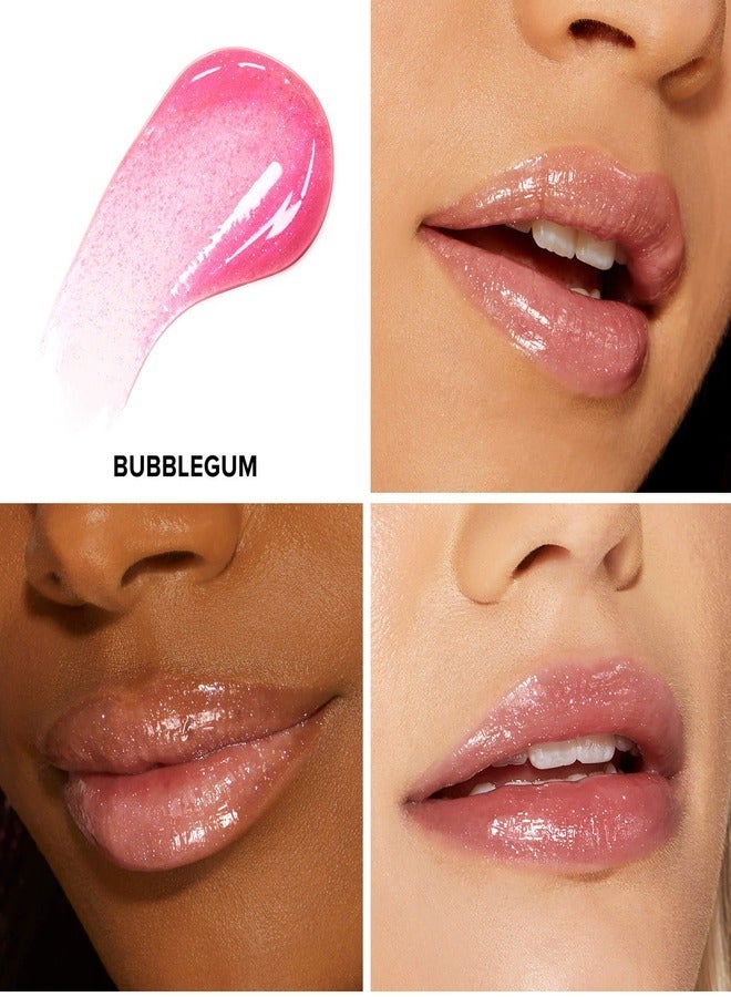 Too Faced - Kissing Jelly Lip Oil Gloss - Juicy Lip Oil Gloss Hybrid, 4.5ml Bubblegum - Image 1