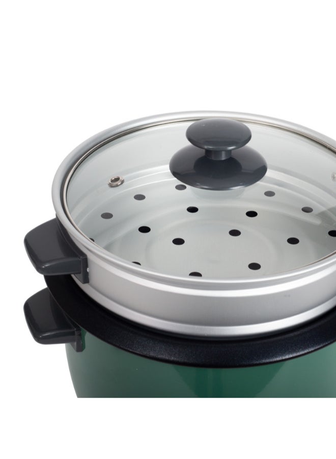 كليكون Electric Rice Cooker With Non-Stick Inner Pot 1.8 L 700 W CK2703 Green/Silver  - Image 5