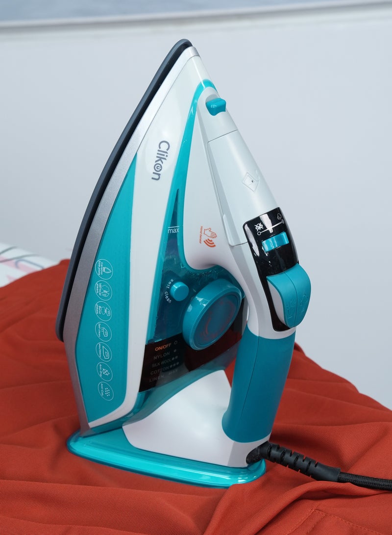 كليكون Smart Iron – Hand Sensing Technology for Enhanced Ironing Efficiency 500 ml 2200 W CK4136 Light Green  - Image 1