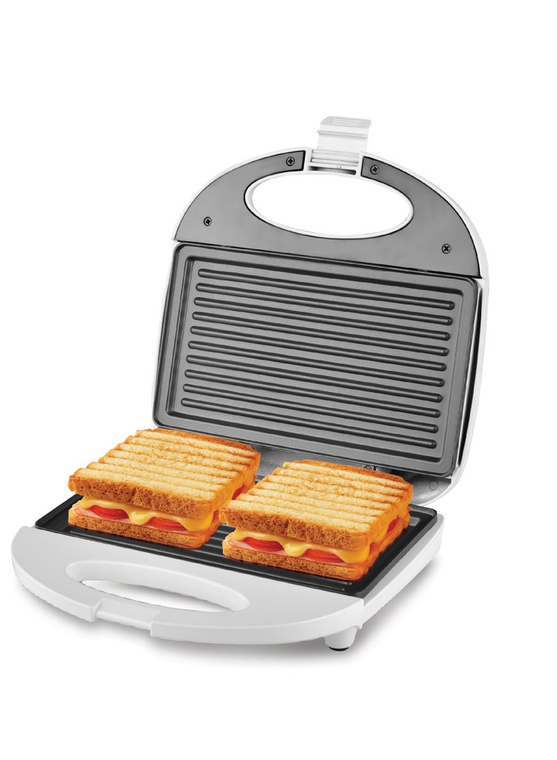 Clikon 2 Slice Sandwich Maker And Grill Heater With Non Stick Coating 750 W CK2446 White - Image 1