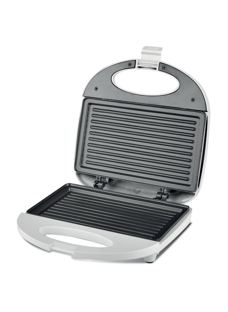 Clikon 2 Slice Sandwich Maker And Grill Heater With Non Stick Coating 750 W CK2446 White - Image 2