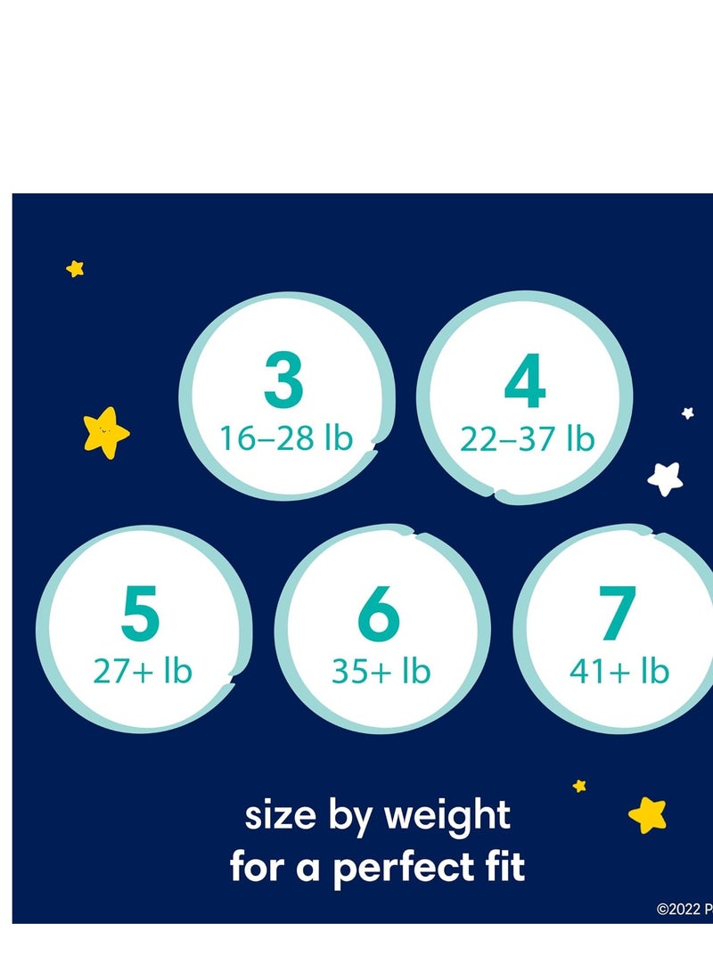 Pampers - Swaddlers Overnights Diapers - Size 6, 72 Count, Disposable Baby Diapers, Night Time Skin Protection - Image 1
