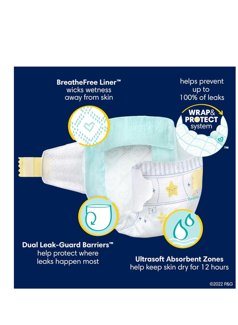 Pampers - Swaddlers Overnights Diapers - Size 6, 72 Count, Disposable Baby Diapers, Night Time Skin Protection - Image 1