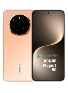 Magic 7 Dual SIM 512GB 16GB RAM Snapdragon 8 Elite Oasis Eye Protection Screen 5650mAh Slim and Long Life OIS Ultra RAM 5G Straight Screen Gold with Google play Chinese version