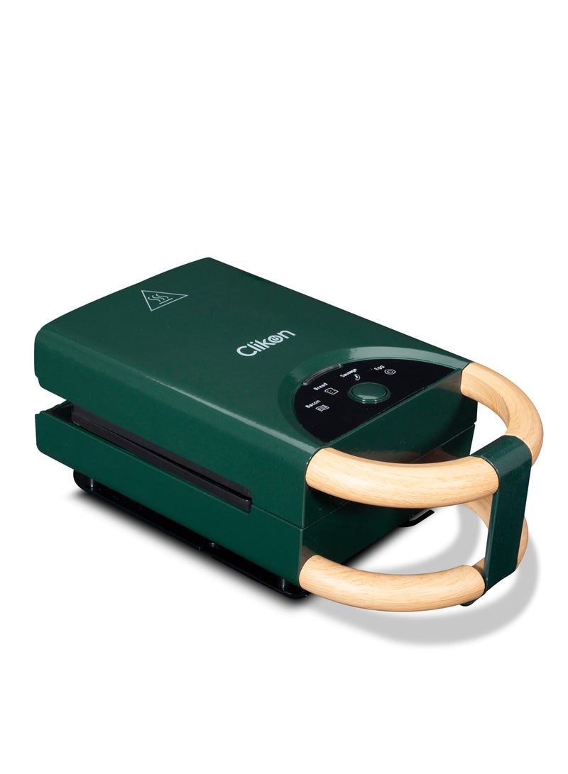 كليكون Solo Non-stick Toaster Sandwich Maker | Regular Grill Maker 700 W CK2475 Green  - Image 2