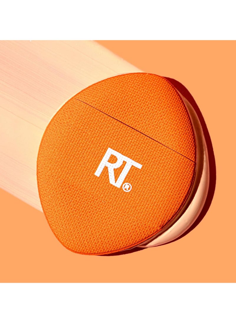 REAL TECHNIQUES Mini Miracle Concealer Puff Trio, Small Makeup Puff For Liquid And Cream Foundation & Concealer, Targeted Concealing, Travel Friendly & Reusable, Vegan & Cruelty Free 3 Puff Orange - Image 4