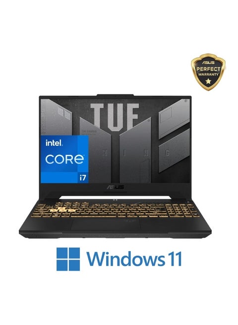 Asus FX507VV-LP156W TUF Gaming F15 Intel Core i7-13620H RAM 16GB DDR5 1TB SSD NVIDIA GeForce RTX 4060 8GB 15.6 FHD SRGB 100% 144Hz Jaeger Gray 90NR0BV8-M009Y0 English/Arabic Jaeger Gray