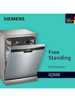SIEMENS iQ500 60 cm Home Connect Freestanding Dishwasher With 14 Place Settings, German Engineered SN25HI76MM Inox  - Image 2