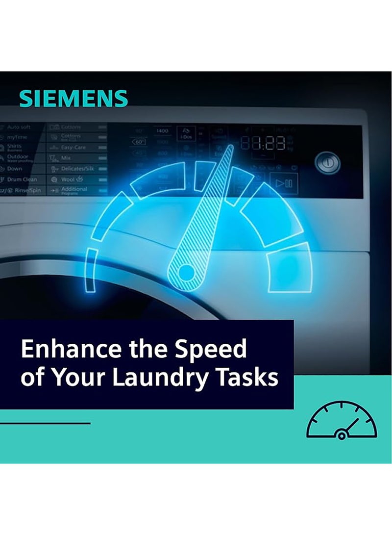 SIEMENS IQ 300, 9 Kg, Front Loading Washing Machine with 1400 rpm, Stain Removal, German Engineering WG44A100GC White - Image 3