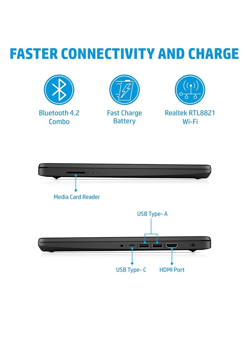 HP - 2025 Newest 14-inch FHD Display (Upgraded Version) Laptop, Intel Core i7 Processor/ 16 GB RAM/ 1TB SSD/Intel Iris Plus Graphics/Windows 11 English Black - Image 1
