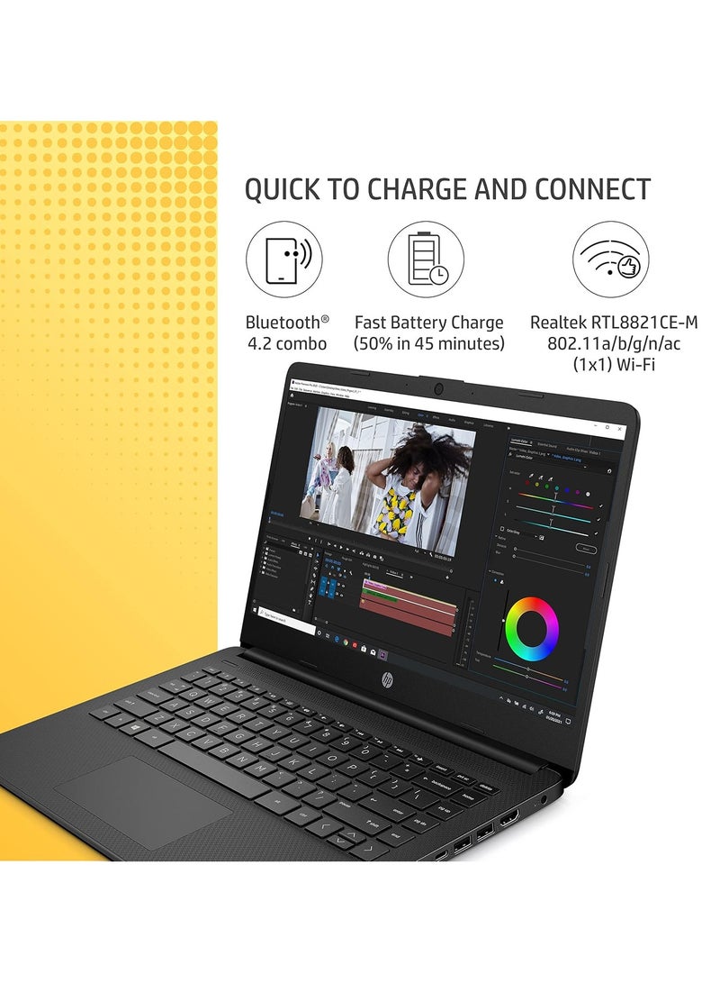 HP - 2025 Newest 14-inch FHD Display (Upgraded Version) Laptop, Intel Core i7 Processor/ 16 GB RAM/ 1TB SSD/Intel Iris Plus Graphics/Windows 11 English Black - Image 1