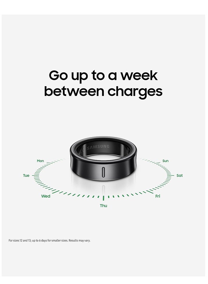 Samsung Galaxy Ring Fitness Monitor Sleep Tracker AI Smart Ring Size 5 - Titanium Black - Image 2
