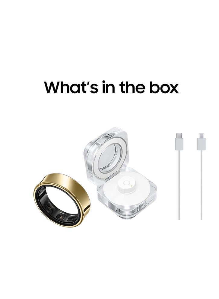 Samsung Galaxy Ring Fitness Monitor Sleep Tracker AI Smart Ring Size 5 - Titanium Gold  - Image 3