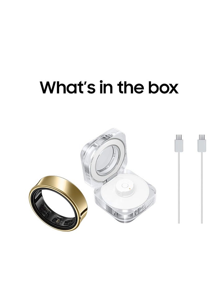 Samsung Galaxy Ring Fitness Monitor Sleep Tracker AI Smart Ring Size 6 - Titanium Gold  - Image 4