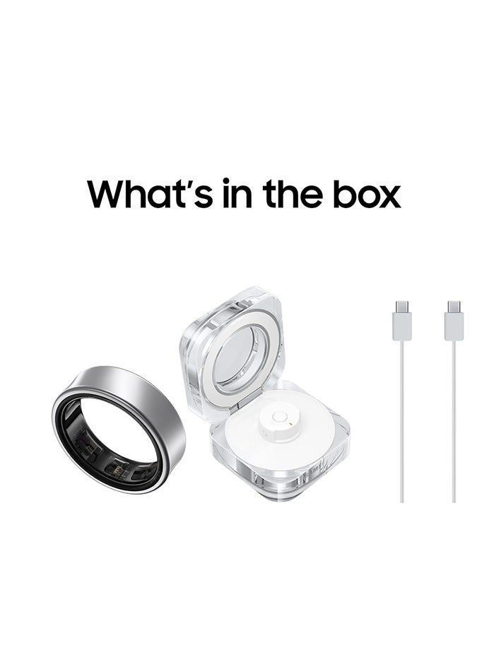 Samsung Galaxy Ring Fitness Monitor Sleep Tracker AI Smart Ring Size 7 - Titanium Silver  - Image 4