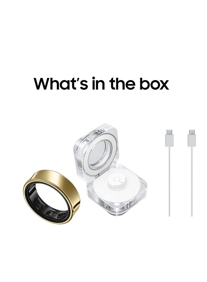Samsung Galaxy Ring Fitness Monitor Sleep Tracker AI Smart Ring Size 9 - Titanium Gold  - Image 2