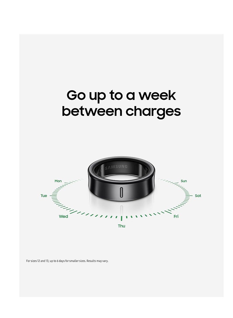 Samsung Galaxy Ring Fitness Monitor Sleep Tracker AI Smart Ring Size 9 - Titanium Black - Image 2