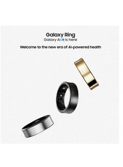 سامسونج Galaxy Ring Fitness Monitor Sleep Tracker AI Smart Ring Size 9 - Titanium Silver  - Image 3