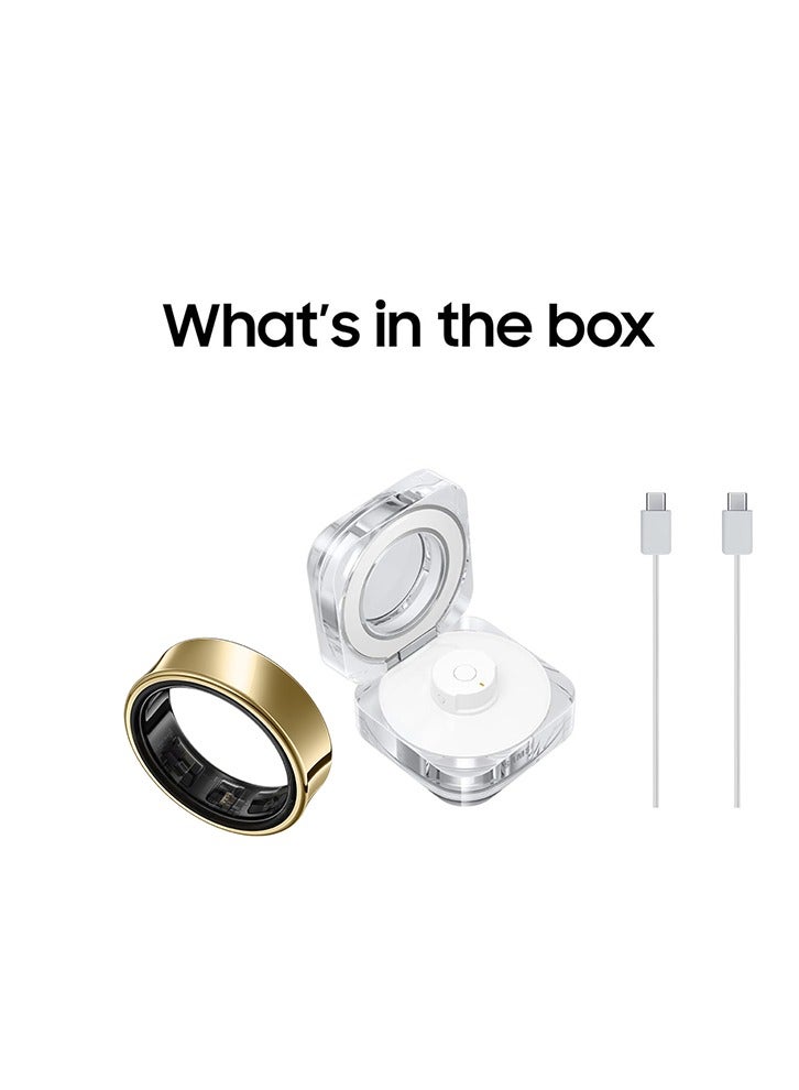 Samsung Galaxy Ring Fitness Monitor Sleep Tracker AI Smart Ring Size 11 - Titanium Gold  - Image 3