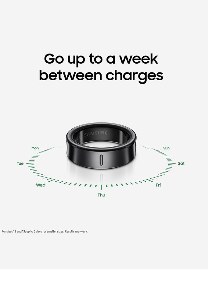 Samsung Galaxy Ring Fitness Monitor Sleep Tracker AI Smart Ring Size 11 - Titanium Black  - Image 2