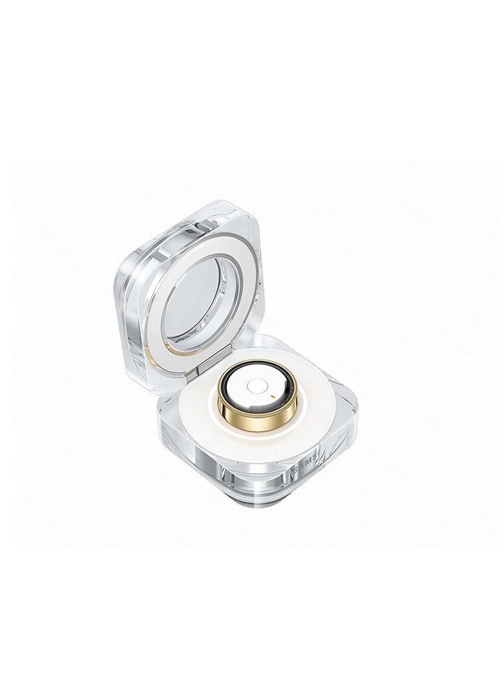سامسونج Galaxy Ring Fitness Monitor Sleep Tracker AI Smart Ring Size 12 - Titanium Gold - Image 4
