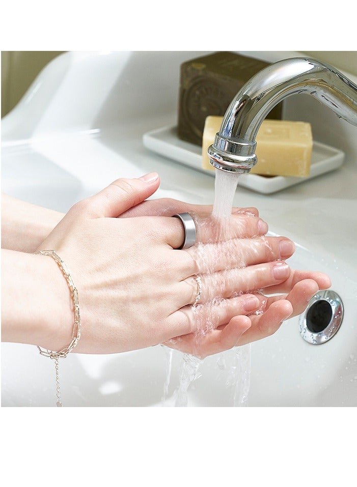 Samsung Galaxy Ring Fitness Monitor Sleep Tracker AI Smart Ring Size 12 - Titanium Silver - Image 5