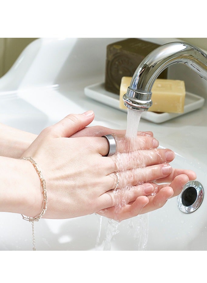 Samsung Galaxy Ring Fitness Monitor Sleep Tracker AI Smart Ring Size 13 - Titanium Silver - Image 5