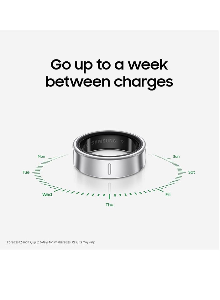 Samsung Galaxy Ring Fitness Monitor Sleep Tracker AI Smart Ring Size 11 - Titanium Silver - Image 2