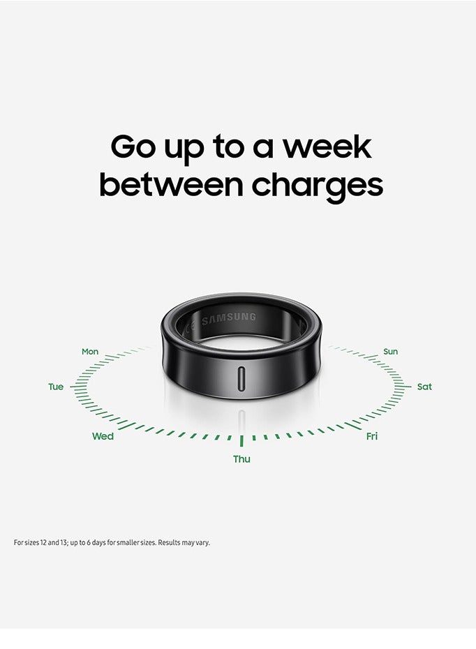 Samsung Galaxy Ring Fitness Monitor Sleep Tracker AI Smart Ring Size 13 - Titanium Black  - Image 2