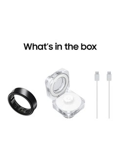 سامسونج Galaxy Ring Fitness Monitor Sleep Tracker AI Smart Ring Size 13 - Titanium Black  - Image 3
