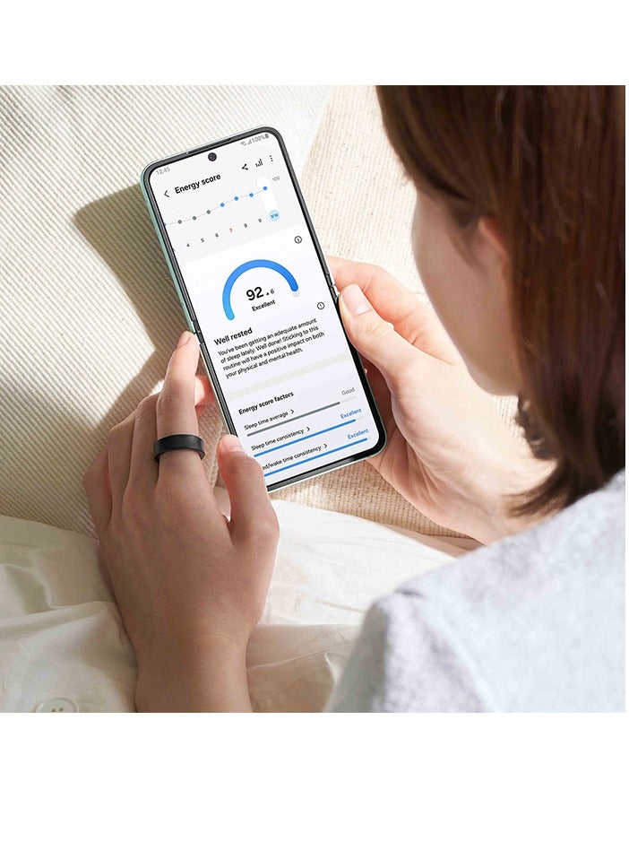 Samsung Galaxy Ring Fitness Monitor Sleep Tracker AI Smart Ring Size 13 - Titanium Black - Image 4